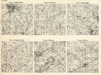 Walworth County - White Water, Lafayette, Bloomfield, Spring Prairie, Delavan, Darien, Wisconsin State Atlas 1930c